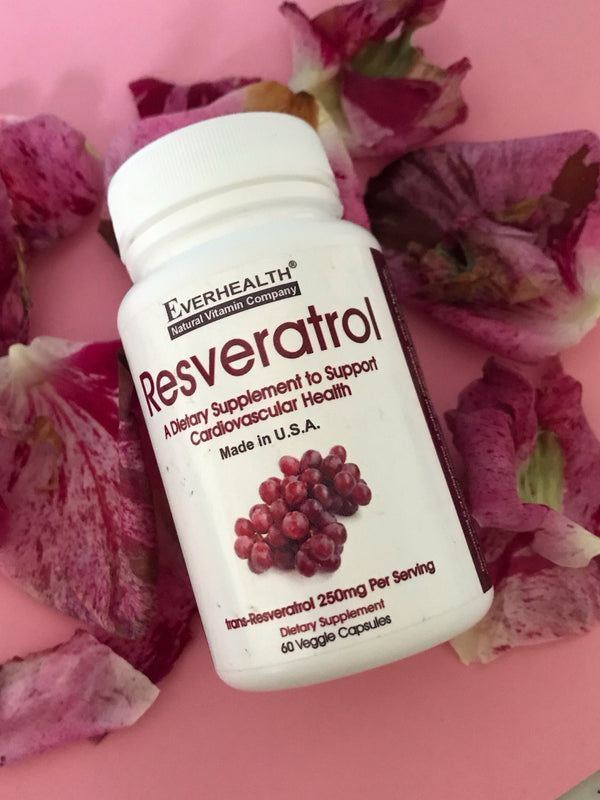 Resveratrol 250mg 60 veggie capsules - Everhealth Natural Vitamins