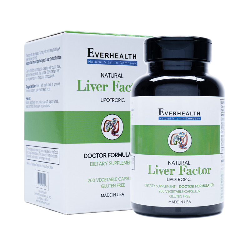 Liver Factor 200 vegetarian capsules - Doctor Formulated - Everhealth Natural Vitamins